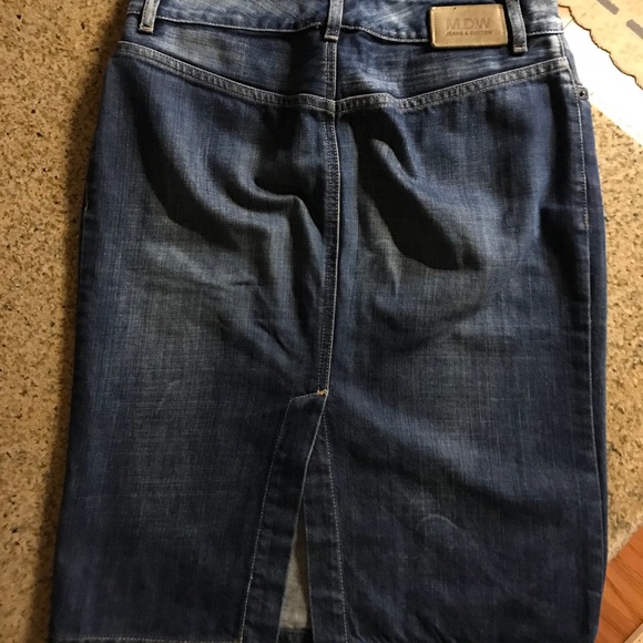 Massimo Dutti M.DW. Jeans and Cotton Denim Skirt - Picture 3 of 5